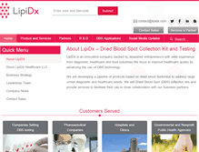 Tablet Screenshot of lipidx.com